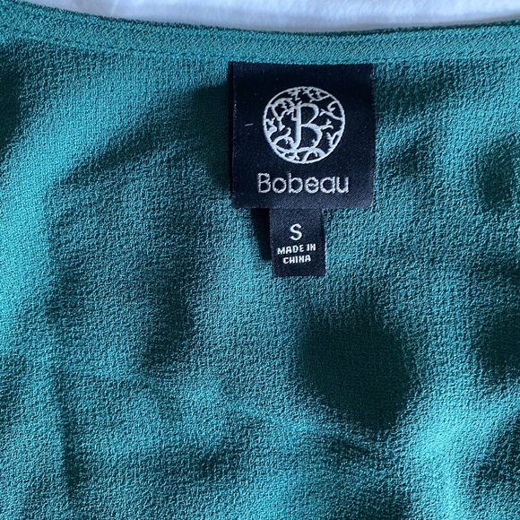 Bobeau Wrap Dress | Teal/Emerald Green | Size S - Picture 4 of 7